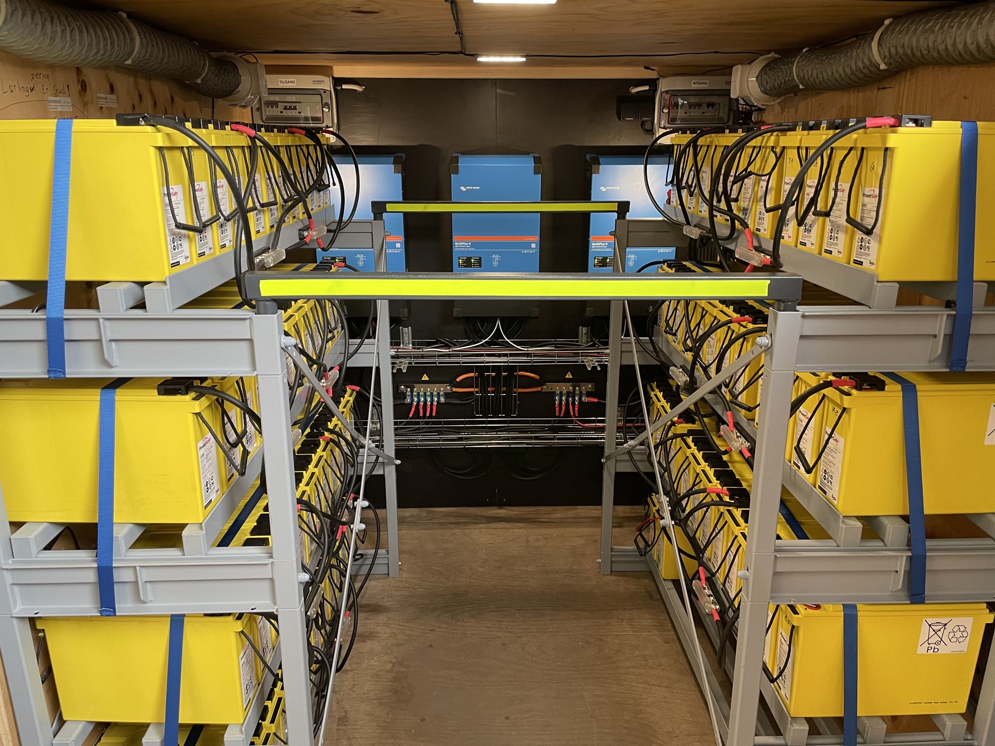 Batteribank og energilagring i trailer